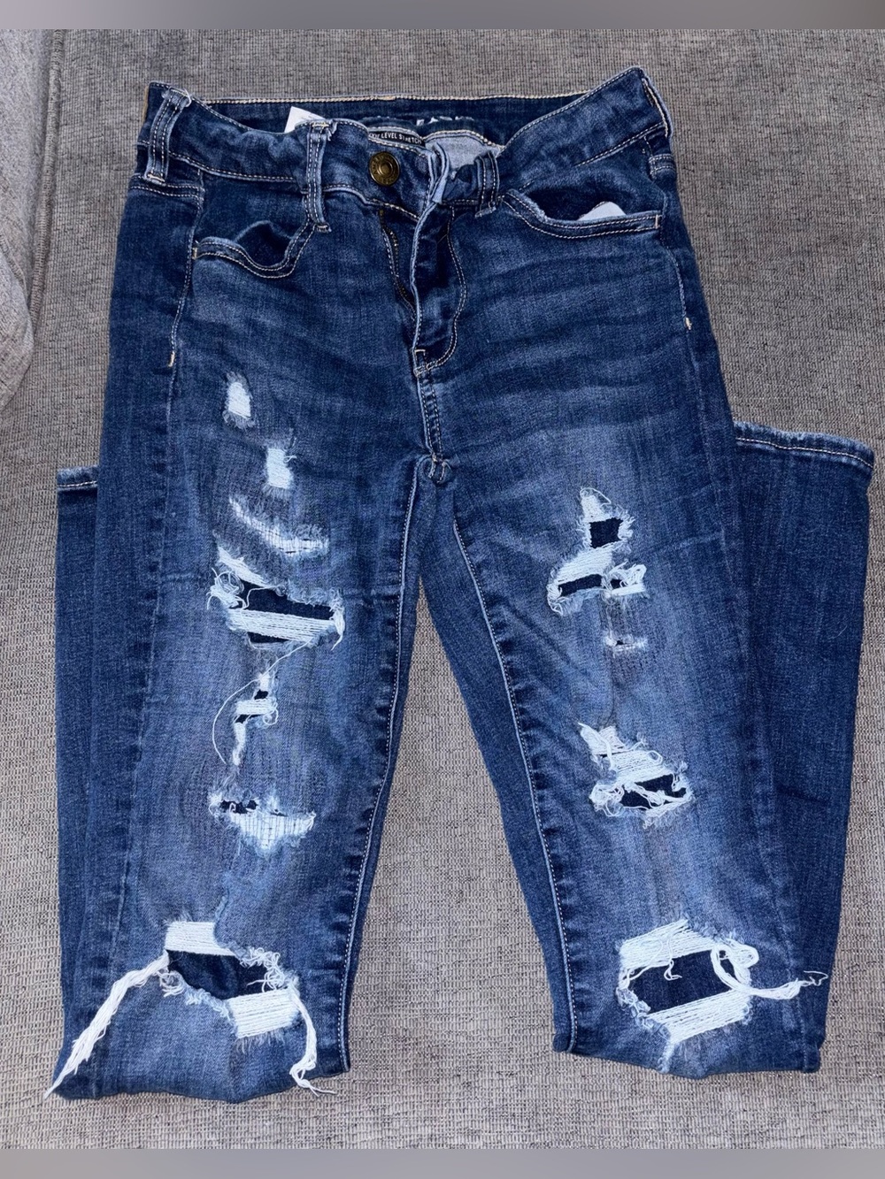 American Eagle Next Level Stretch Jegging Distressed Jeans